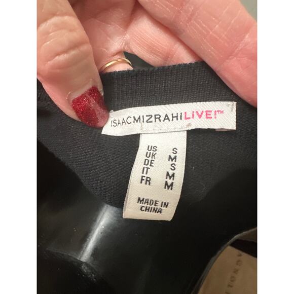 Isaac Mizrahi Live Small Sweater Cardigan - Picture 4 of 5